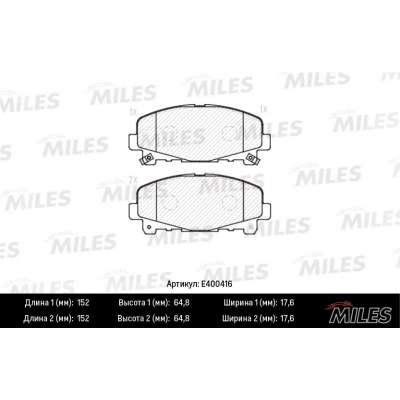 Колодки тормозные передние (Смесь Low-Metallic) HONDA ACCORD 2.0/2.4 АКПП 08- (TRW GDB3477) E400416