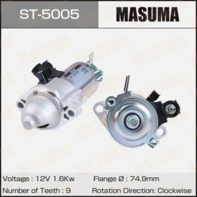 Стартер MASUMA, HONDA / K24W (12V/1.6KW). Артикул - ST-5005