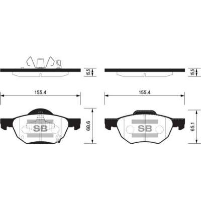 Колодки тоpм.пер. HONDA ACCORD 2.0/2.2/2.4 03